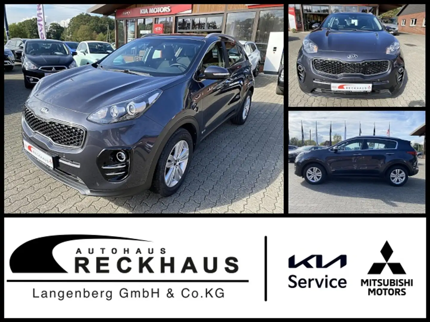 Kia Sportage 2.0D 136PS AWD AT VISION KOMFORT Klima Navi Gris - 1