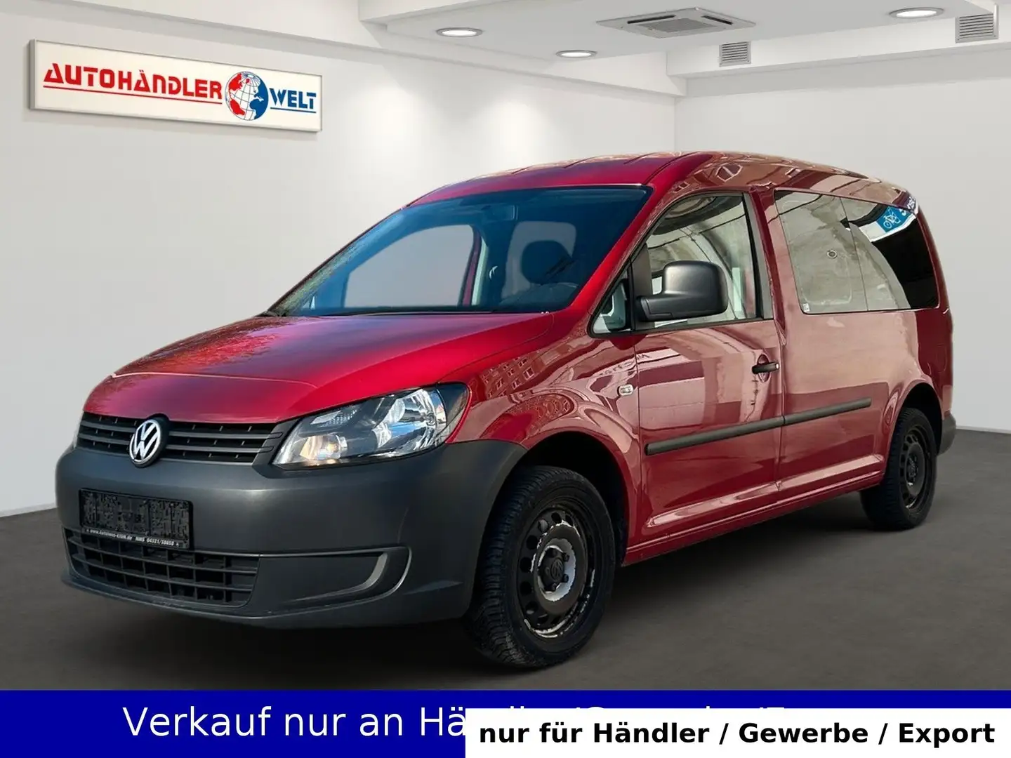 Volkswagen Caddy Maxi 7-Sitzer Klimaanlage Navigation Rot - 1