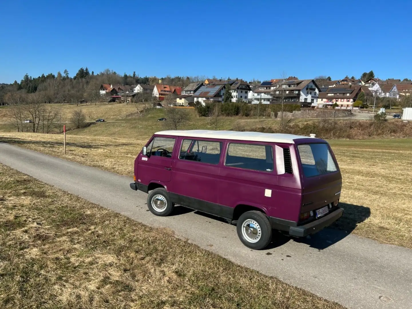 Volkswagen T3 Kombi 1.6 DIESEL 8SITZER 50PS EIN TOLLES AUTO Violett - 1