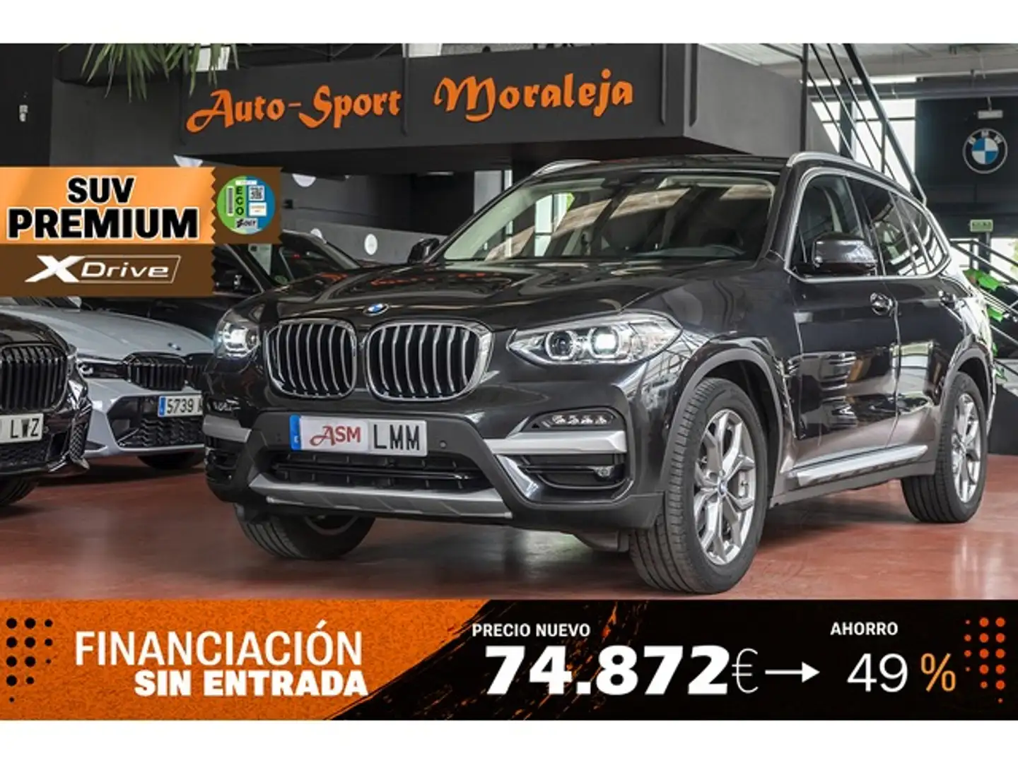 BMW X3 xDrive 20dA Gris - 1
