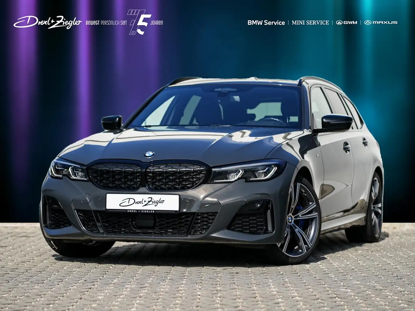 BMW 340 xDrive Touring 19" ACC HuD H&K Laser KoZg Šedá - 1