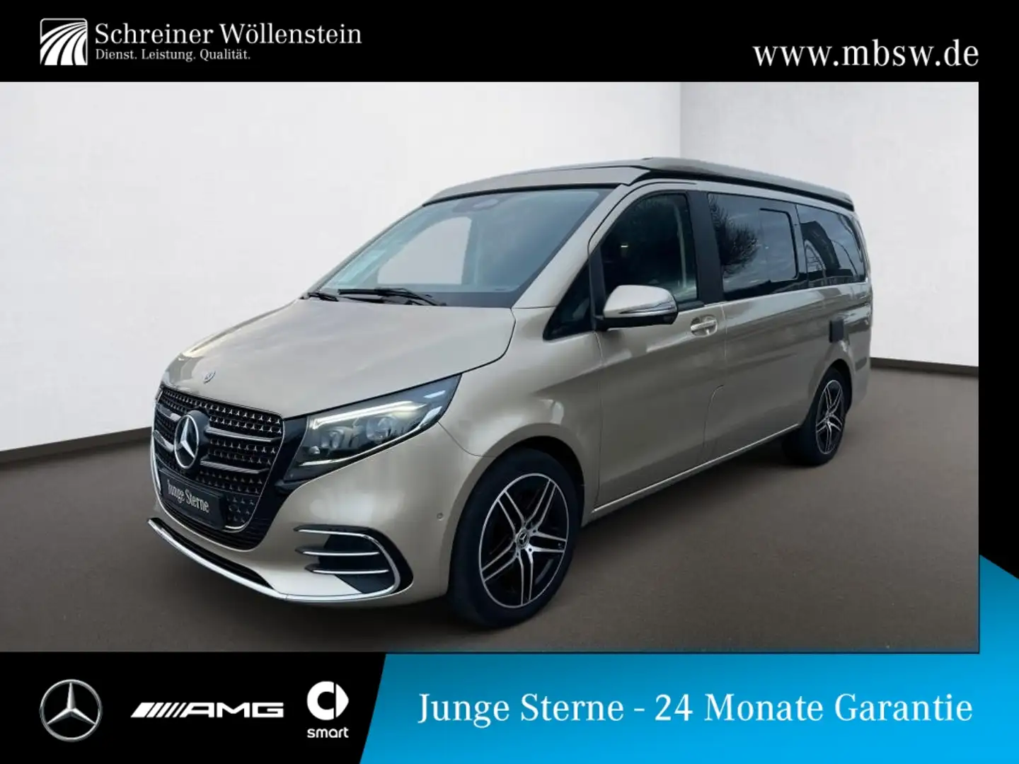 Mercedes-Benz V 300 Marco Polo AMG AIR*AHK*360°*Ambi*5-Sitze* Or - 1