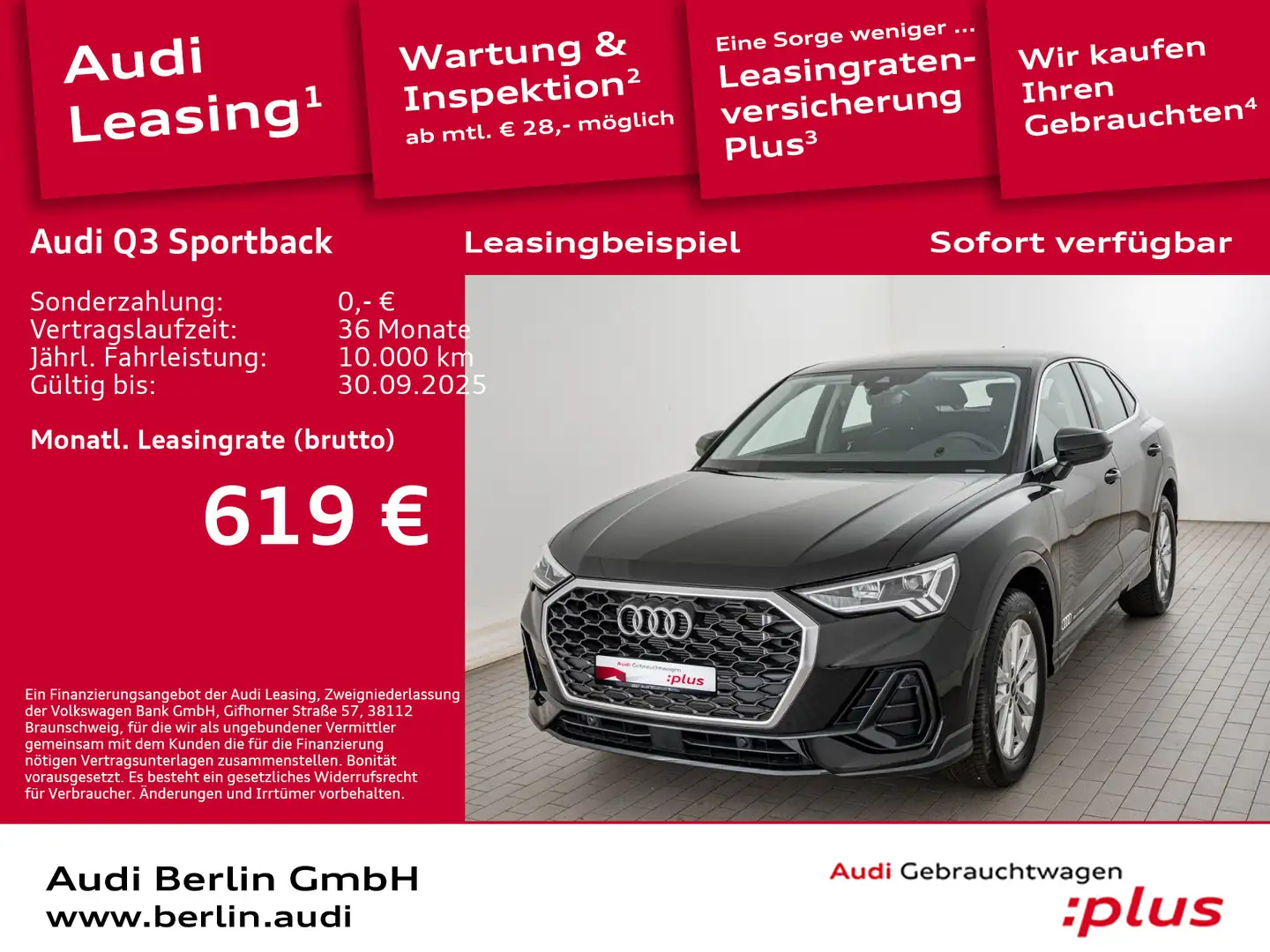 Audi Q3 35 TFSI S tr. Noir - 1
