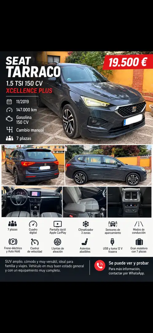 SEAT Tarraco 1.5 TSI S&S Xcellence 150 - 1