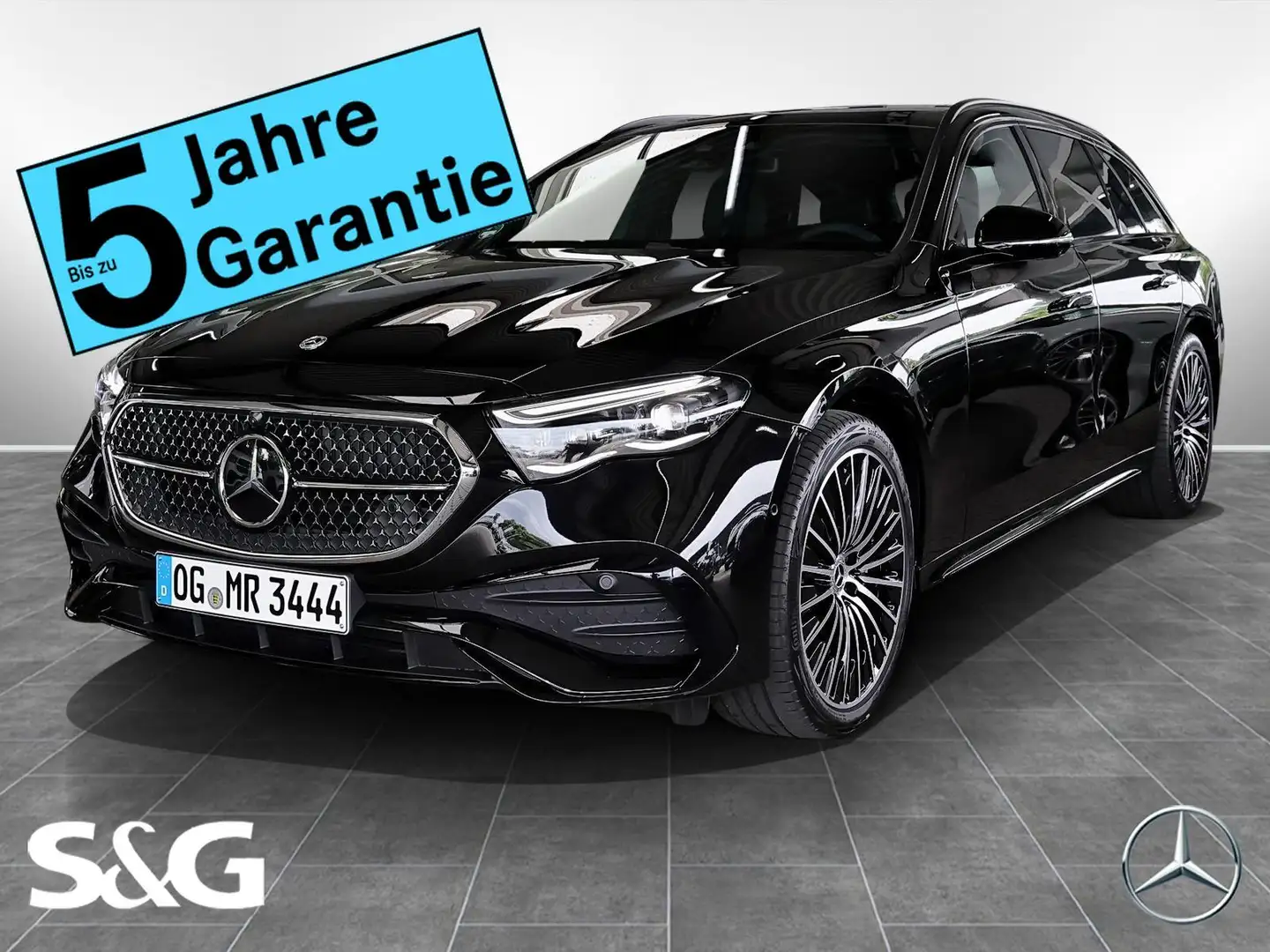 Mercedes-Benz E 450 d 4M T AMG MBUX+360°+AHK+Pano+DIG-LED+HUD Zwart - 1