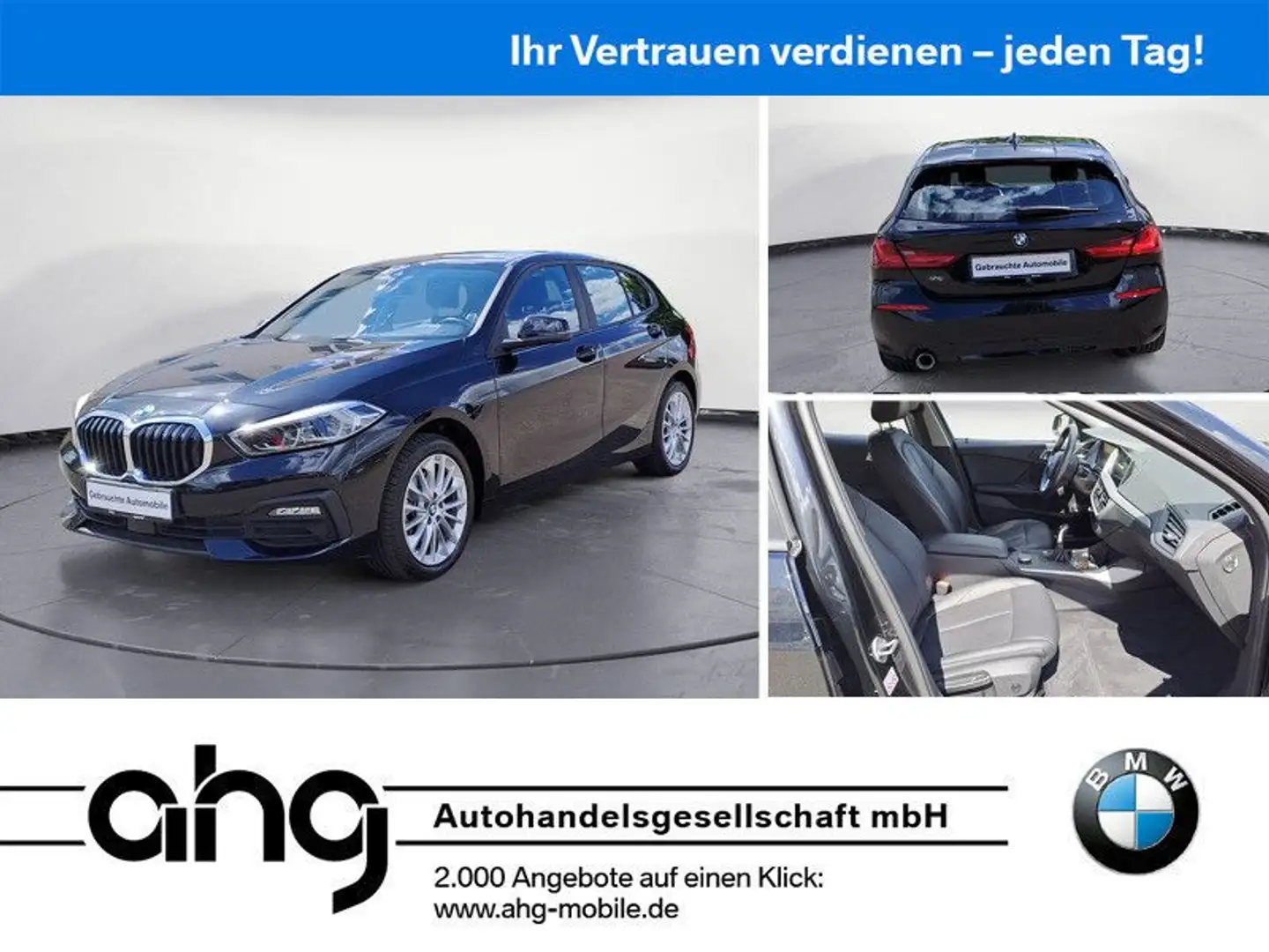 BMW 118 i Advantage Klimaaut. PDC Sitzhzg. Vorn Schwarz - 1