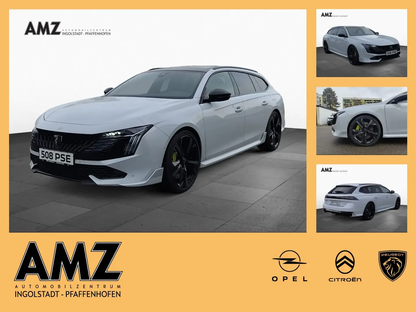 Peugeot 508 Hybrid SW PSE, Panorama MATRIX 360-KAM PDC Weiß - 1
