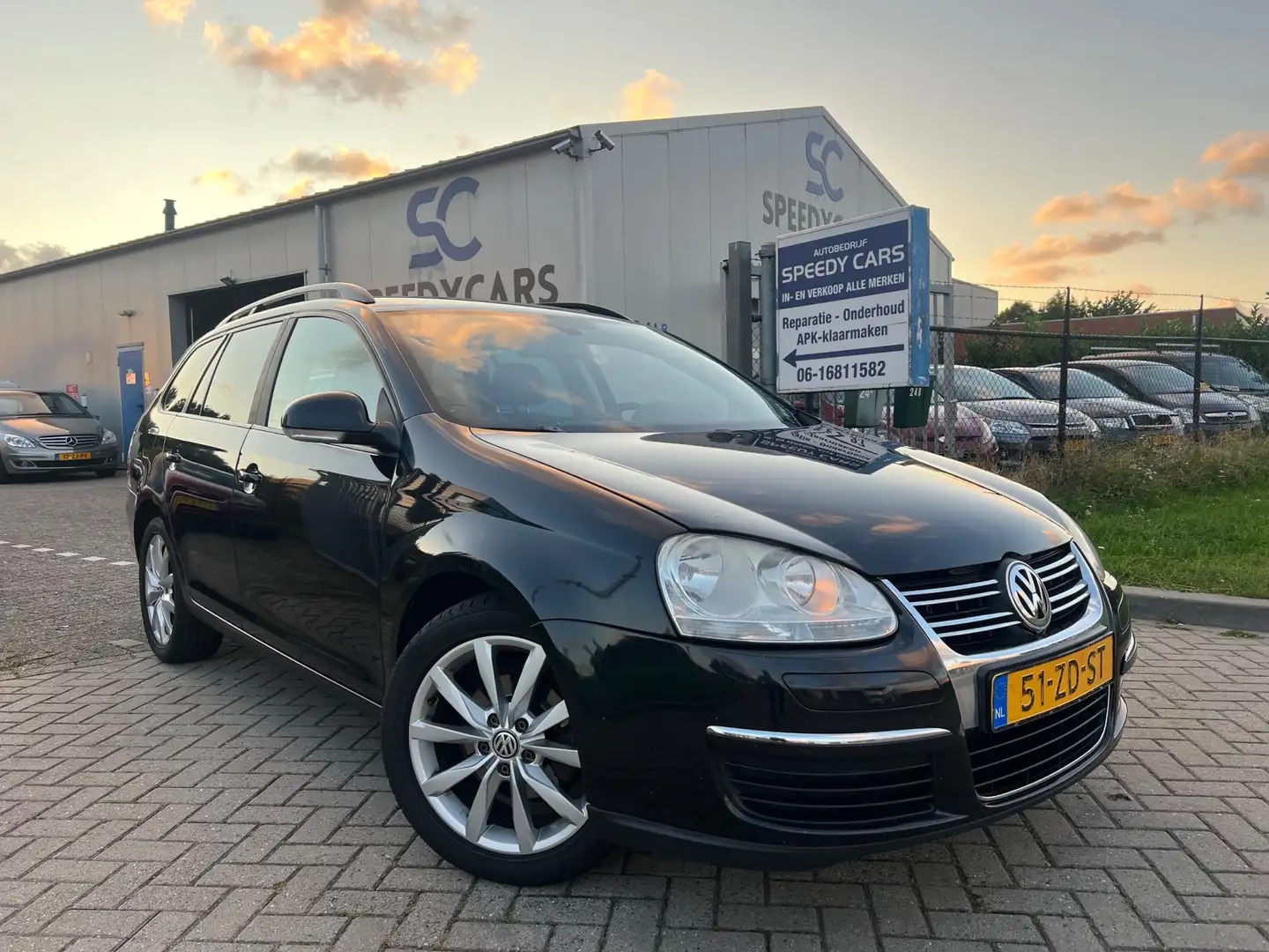 Volkswagen Golf Variant 1.9 TDI Comfortline 2008 Clima Cruise Navi Negro - 1