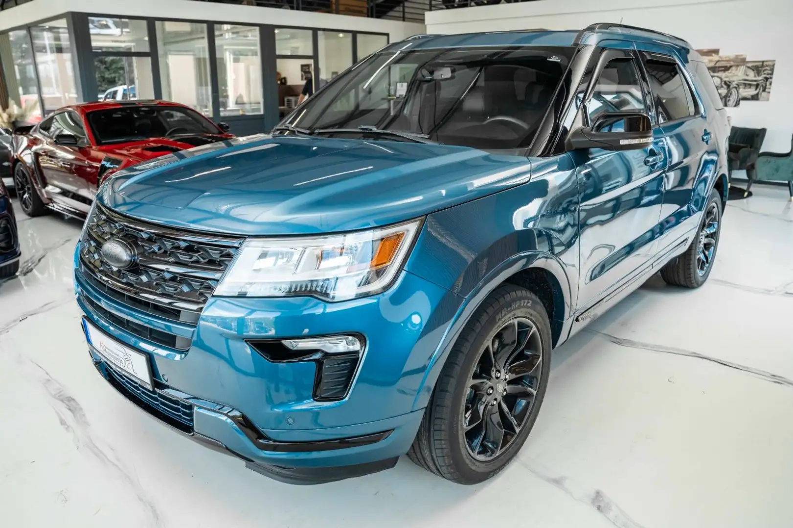 Ford Explorer 3,5 XLT LPG BRC PANO/AHK/4x4 Blau - 1