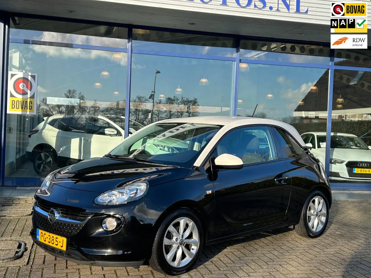 Opel Adam 1.0 Turbo Jam Favourite Airco Cruise Park.Sens DAB Noir - 1