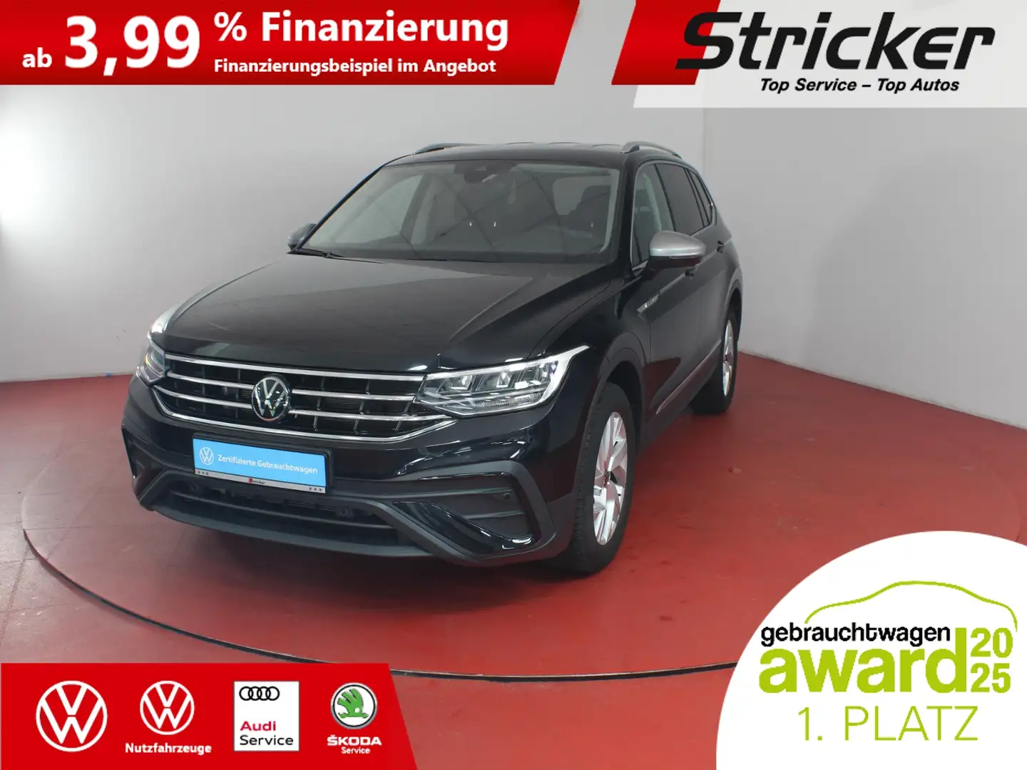 Volkswagen Tiguan Allspace Life 2.0TDI DSG 368,-ohne Anzahlung AHK 7-Sitzer Negro - 2