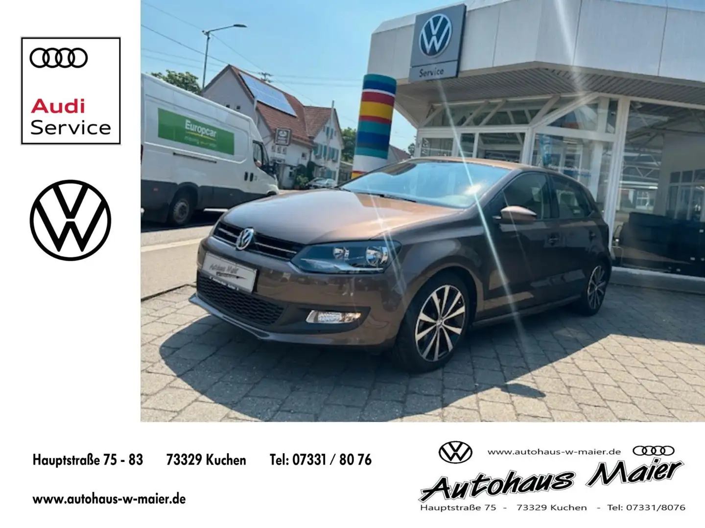 Volkswagen Polo 1.4 TSI Comfortline ALU/MULTI/8-Fach Brun - 1