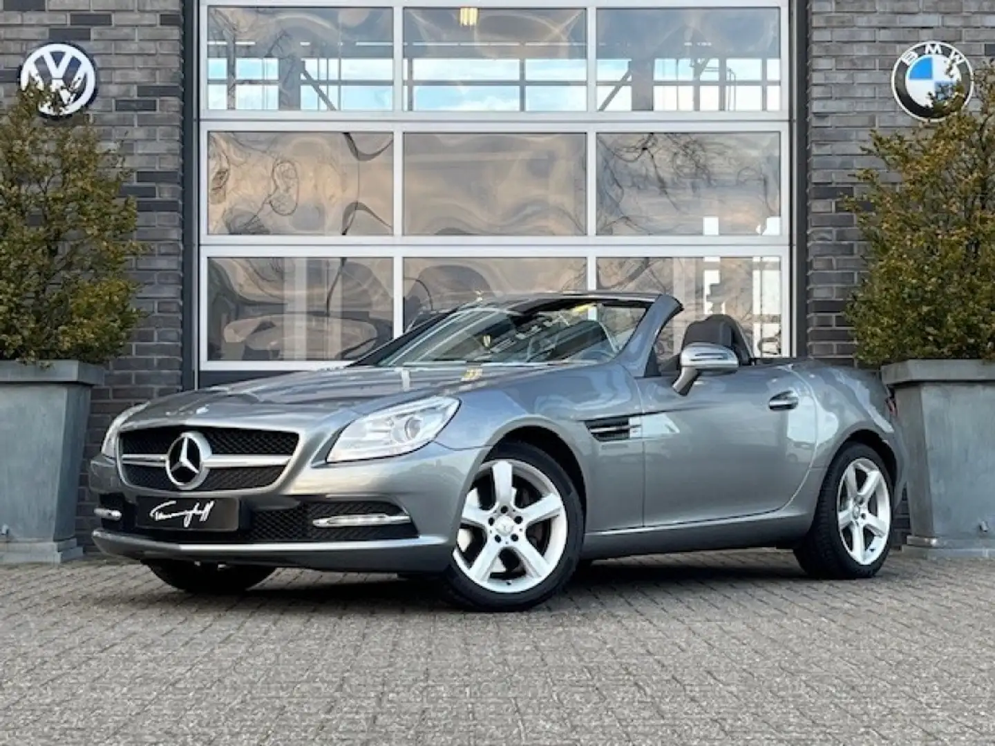 Mercedes-Benz SLK 250 250 AUT. 204PK LEDER - AIRSCARF - STOELVERW. - 17 Gris - 1