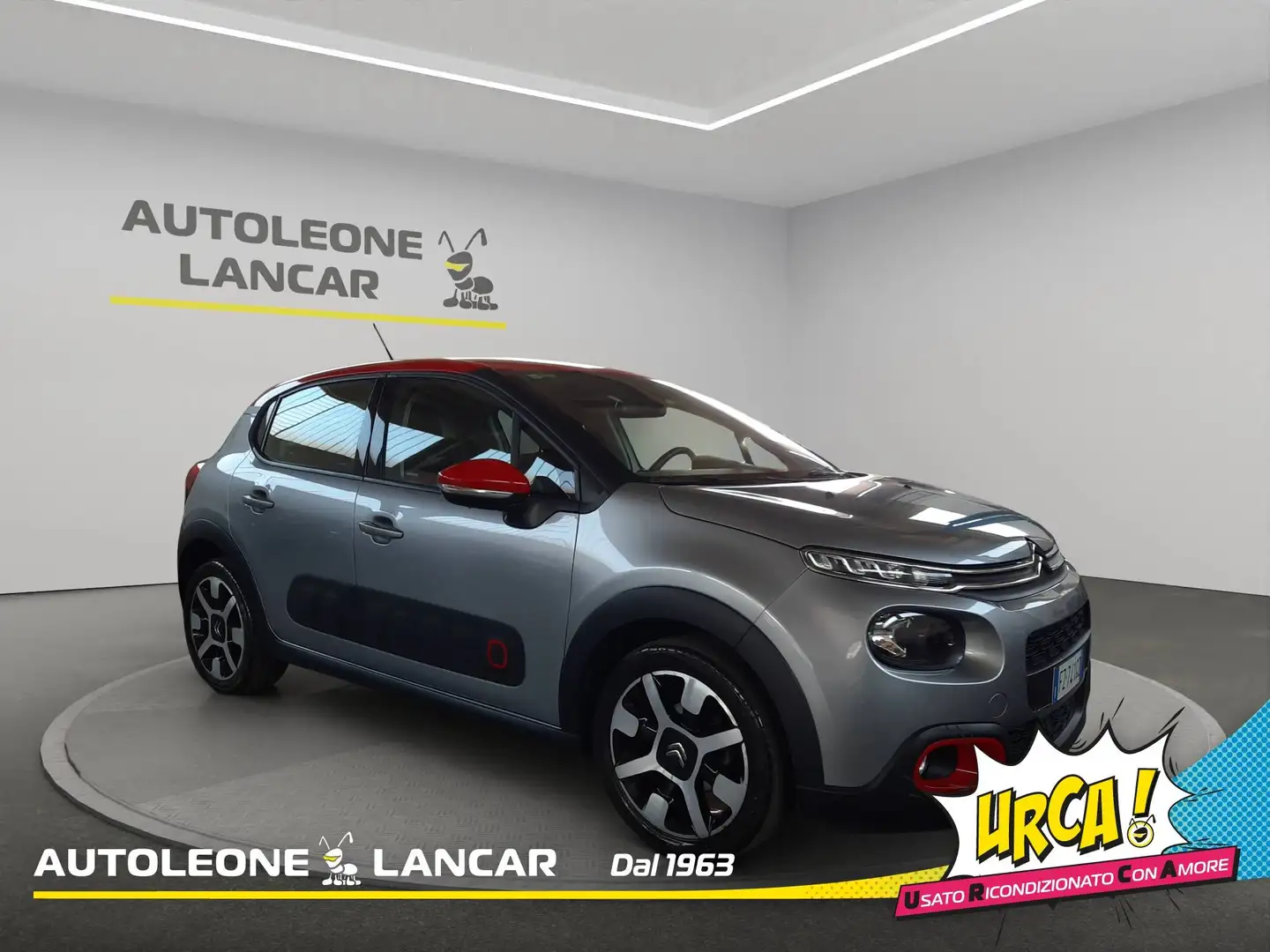 Citroen C3 1.2 Puretech Turbo Shine 110cv EAT6 E6 Grigio - 1