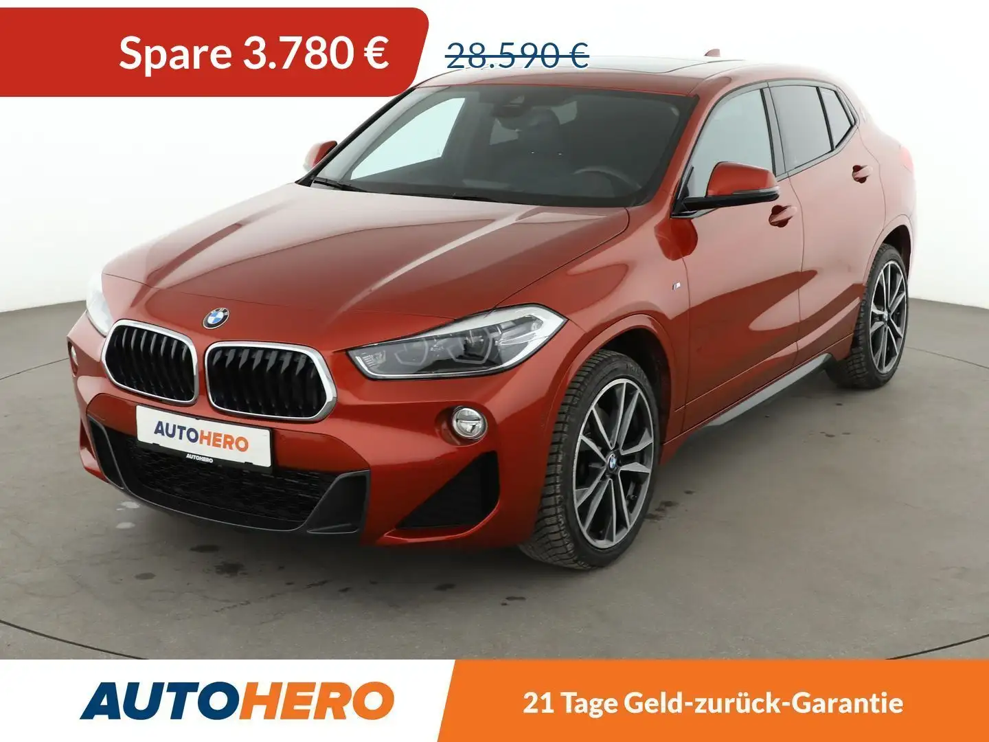 BMW X2 sDrive 20d M Sport Aut.*NAVI*LED*ACC*PDC*SHZ* Orange - 1