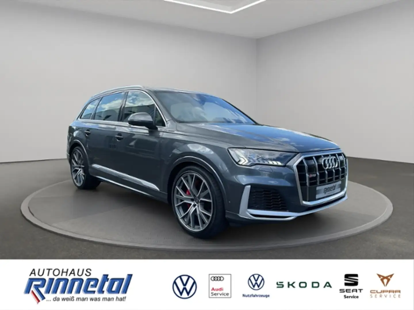 Audi SQ7 4.0 V8 TFSI quattro tiptronic PANO+AHK+STANDHZG+H Gris - 2