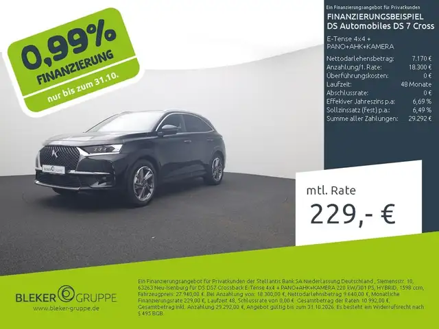 DS Automobiles DS 7 Crossback E-Tense 4x4 + PANO+AHK+KAMERA