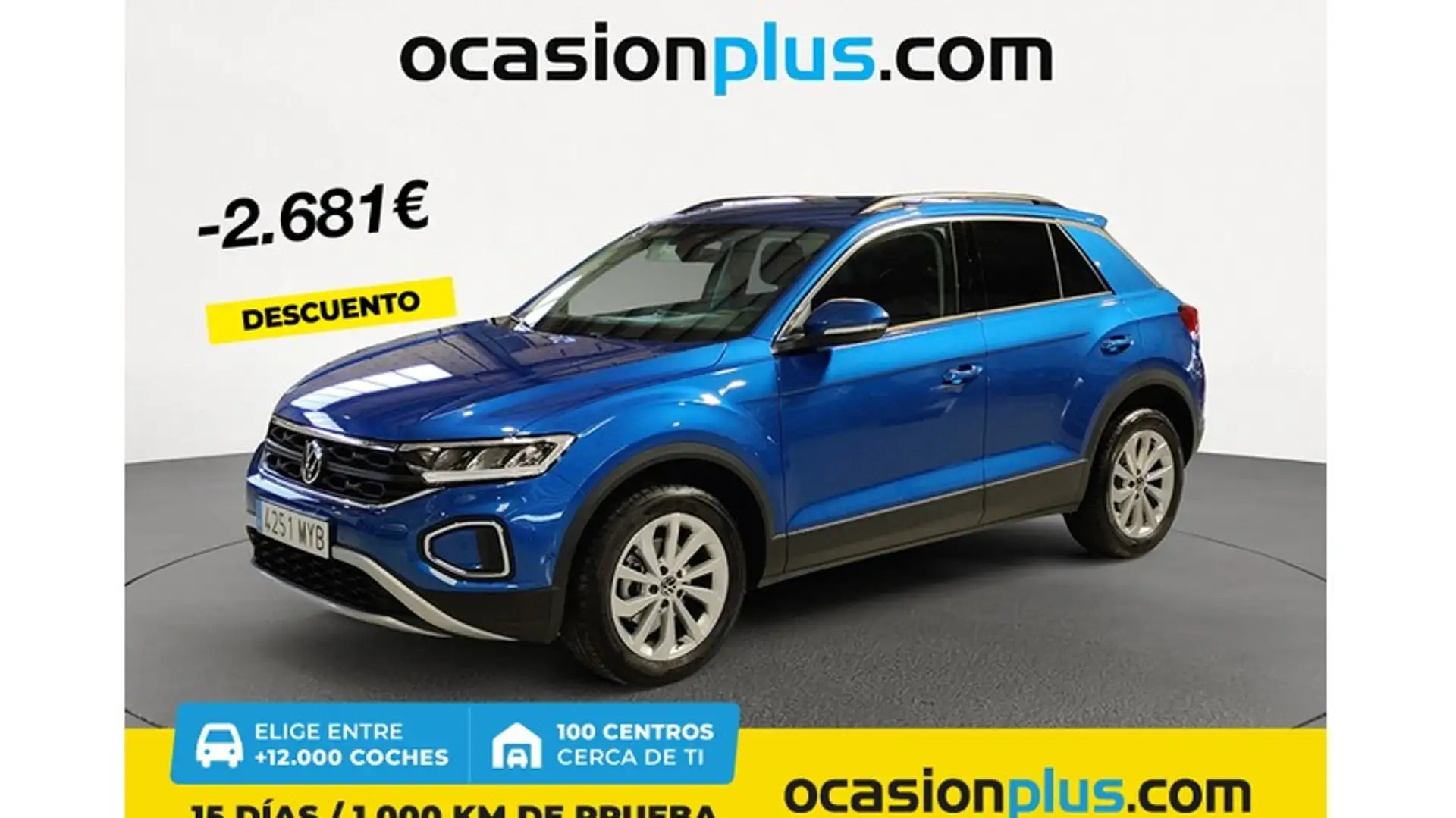 Volkswagen T-Roc 1.0 TSI Más 85kW Azul - 1