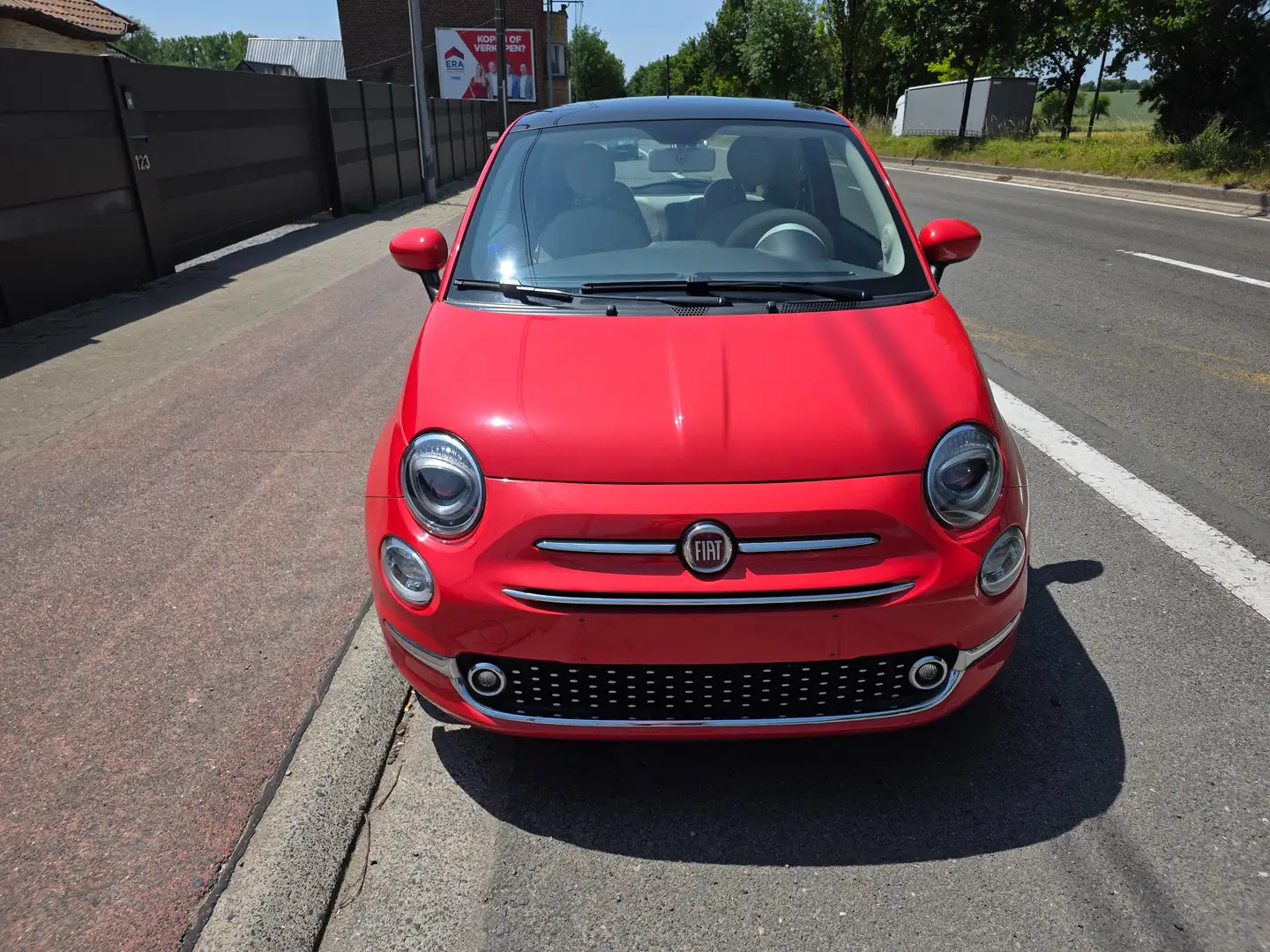 Fiat 500 0.9 T TwinAir Lounge 1°EIG. IN PERFECTE STAAT ! Rouge - 2