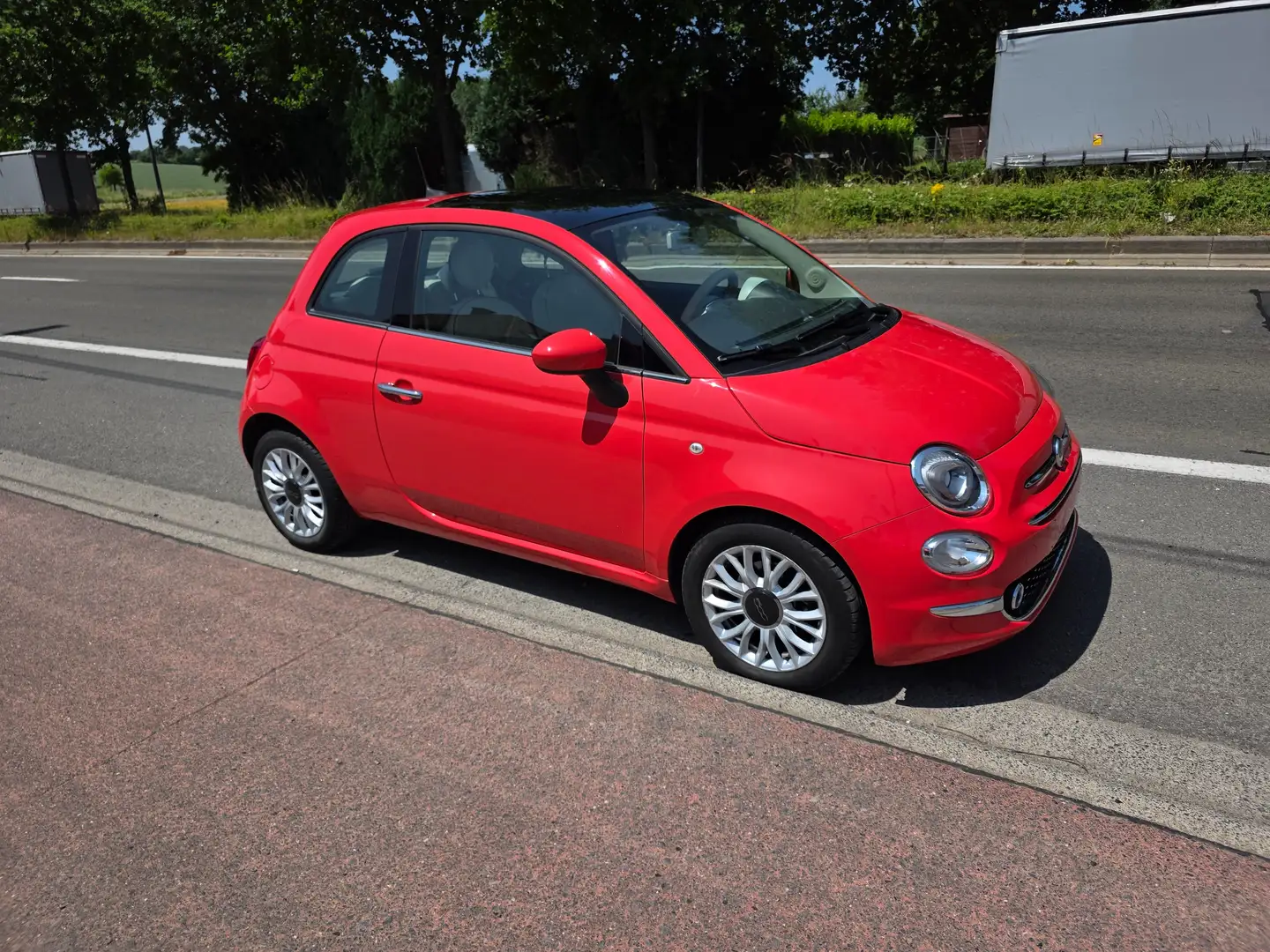 Fiat 500 0.9 T TwinAir Lounge 1°EIG. IN PERFECTE STAAT ! Rouge - 1