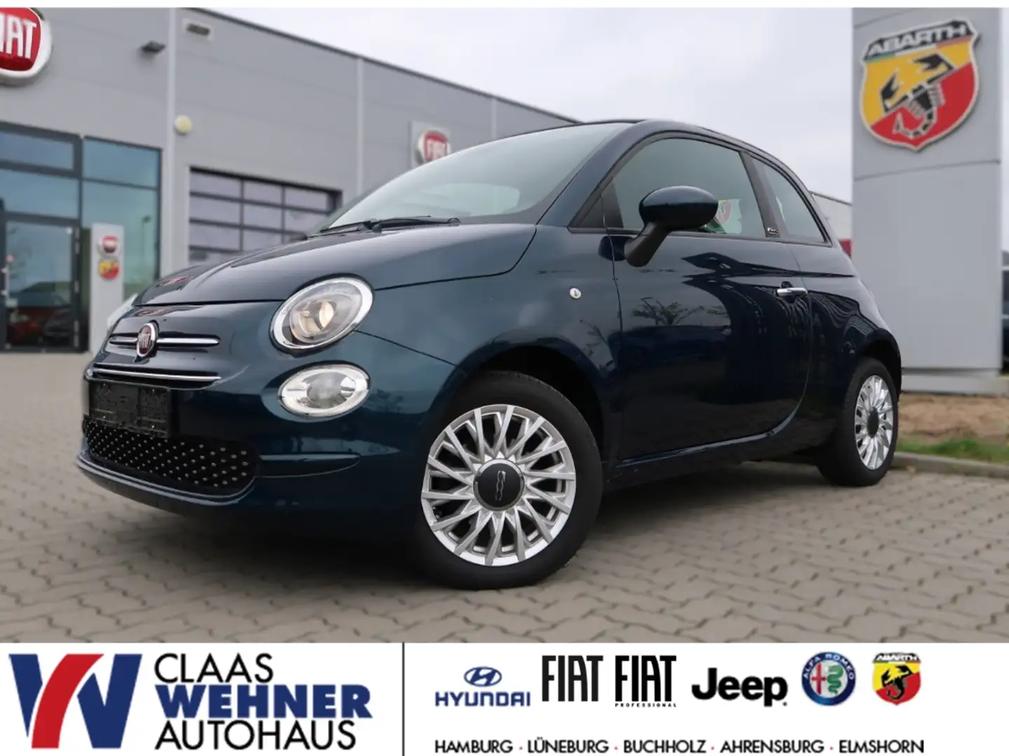 Fiat 500C Lounge 1.0 Mild Hybrid Uconnect PDC Klima Blau - 1