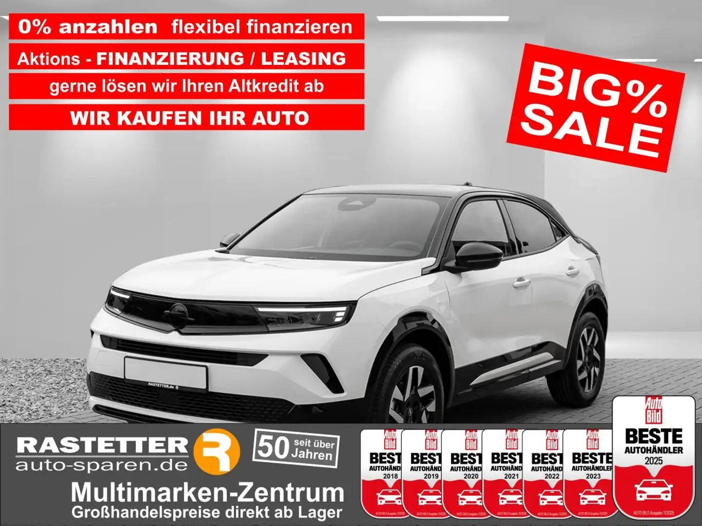 Opel Mokka GS Aut. Komfort+Kamera+Teilleder+Klimaaut+SHZ+PDC+ Weiß - 1