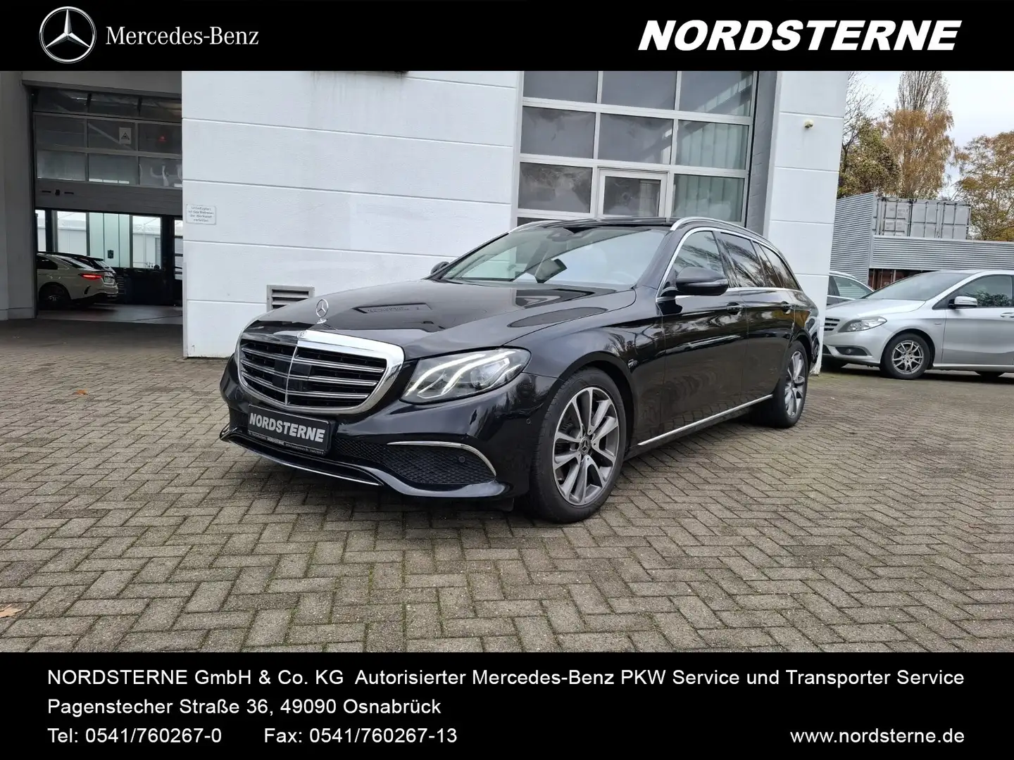 Mercedes-Benz E 200 E 200 T Exclusive+Burmester+Head-Up+Panorama+LED Noir - 1