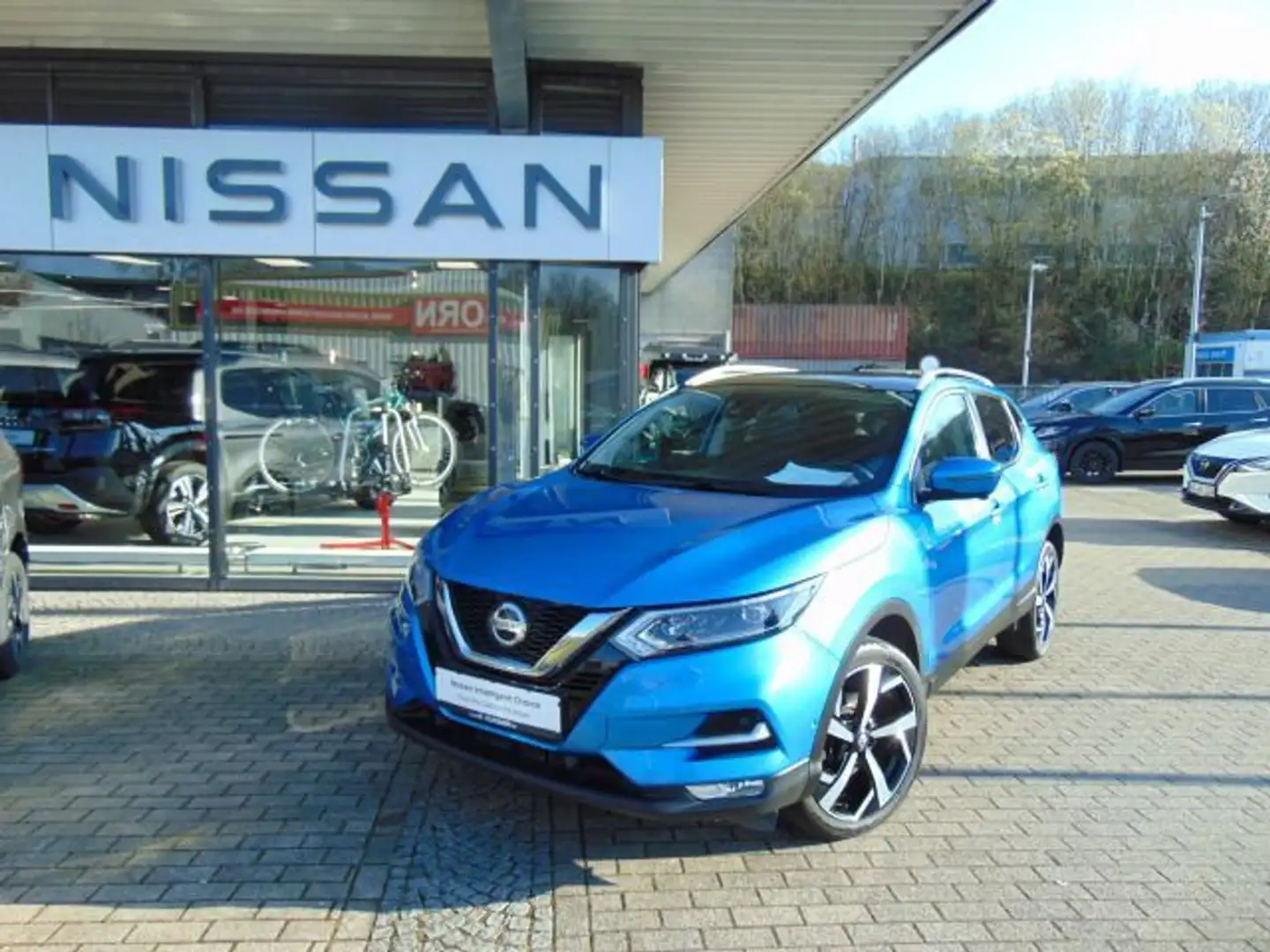 Nissan Qashqai 1.3 DIG-T DCT Tekna 360° 8xAlu PGD AHK Bleu - 1