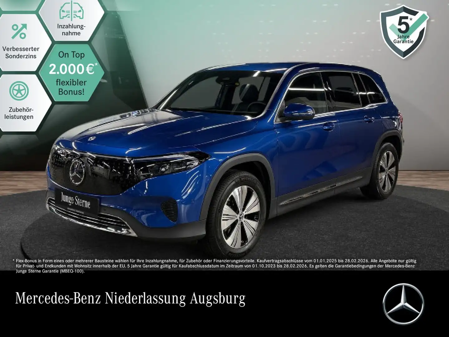 Mercedes-Benz EQB 300 4M PROG+ADVANCED+KAMERA+SPUR Bleu - 1