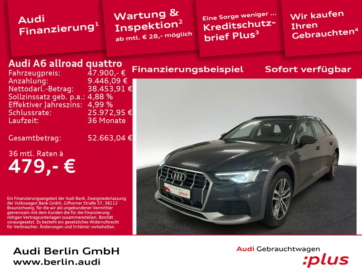 Audi A6 allroad 50 TDI tiptr. PANO MATRIX PDC Grau - 1