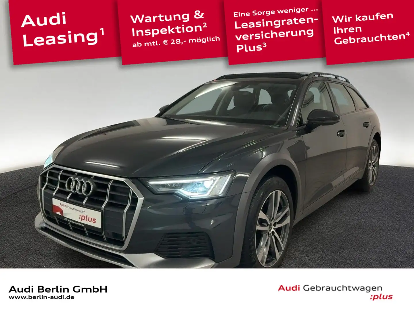 Audi A6 allroad 50 TDI tiptr. PANO MATRIX PDC Gris - 1