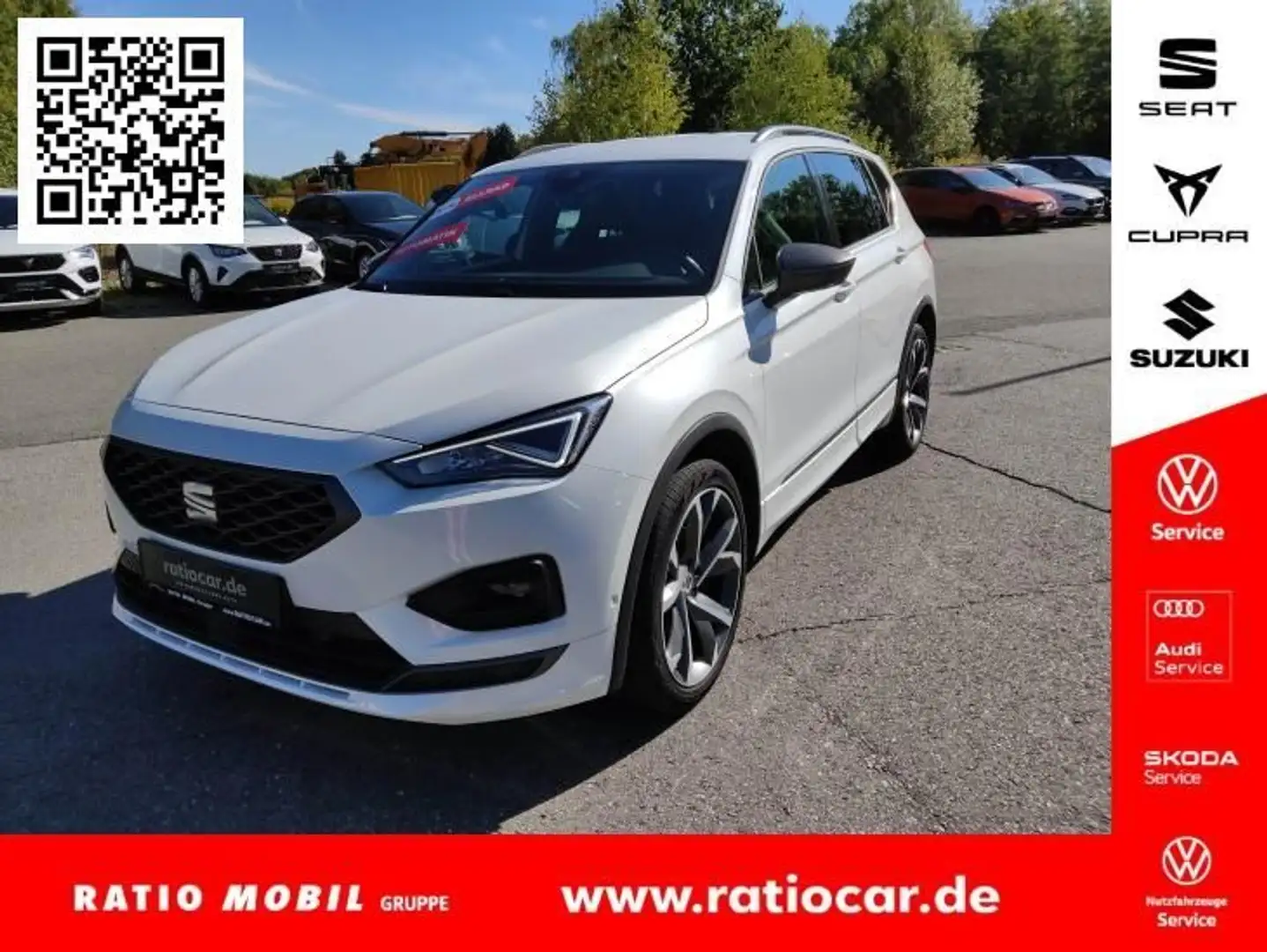 SEAT Tarraco TARRACO FR 2.0 TDI DSG 4DRIVE NAVI SITZHEI. DAB+ Blanc - 1