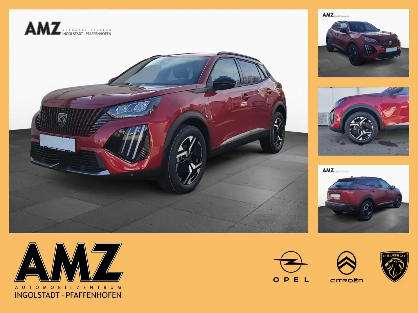 Peugeot 2008 1.2 PureTech 100 Allure KlimaA PDC Kamera Rot - 1