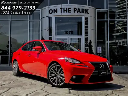 Red 2016 Lexus IS 300 AWD Sedan All-Wheel Drive 6-Speed Automatic