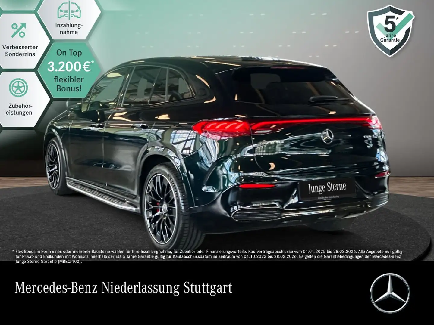 Mercedes-Benz EQE 53 4M NIGHT+DRIVERS+PANO+360+AHK+BURMESTER Grün - 1