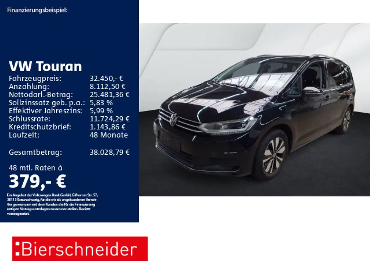 Volkswagen Touran 2.0 TDI DSG Goal 7SITZE AHK LED