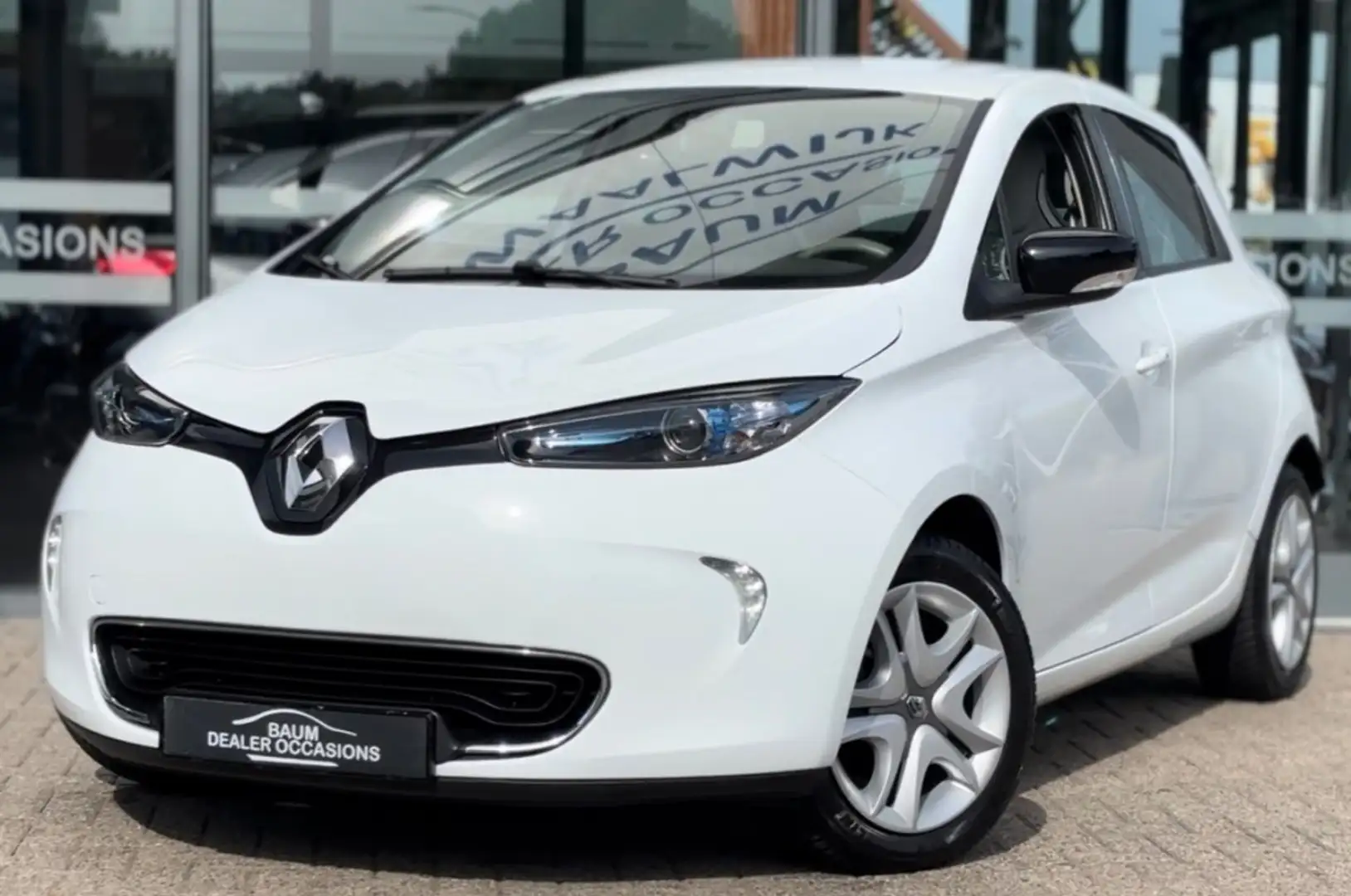 Renault ZOE R90 INTENS QC 40 AIRCO NAVI PDC CRUISE. Blanc - 1