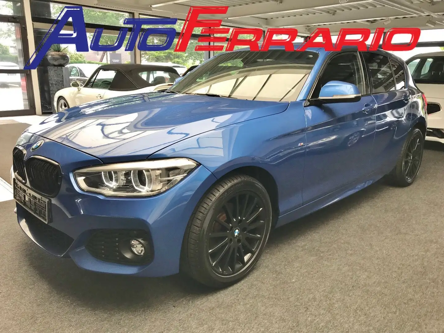 BMW 118 M SPORT PACK SHADOW 18" NAVY SENS PARK VETRI SCURI Azul - 1
