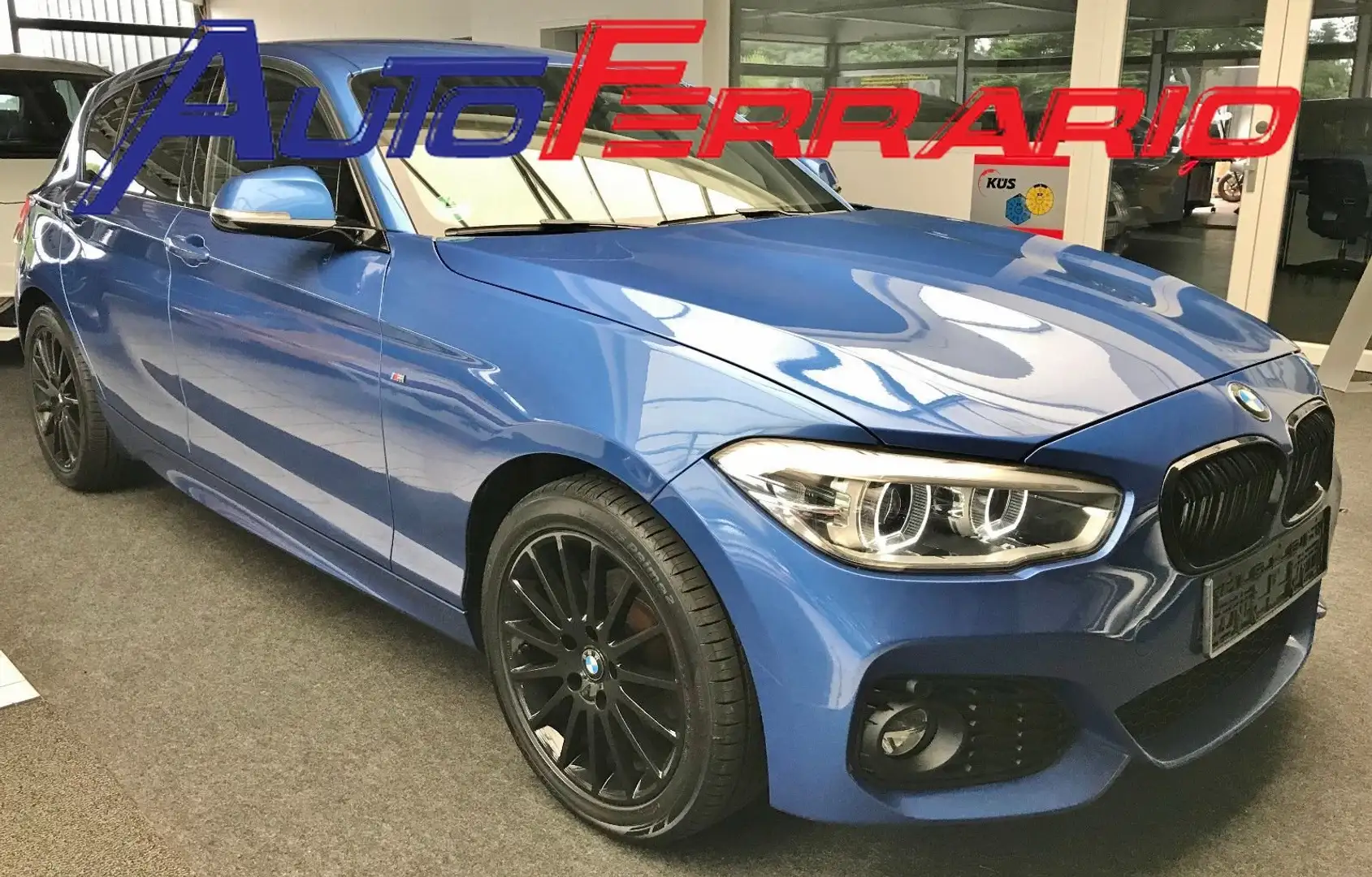 BMW 118 M SPORT PACK SHADOW 18" NAVY SENS PARK VETRI SCURI Azul - 2