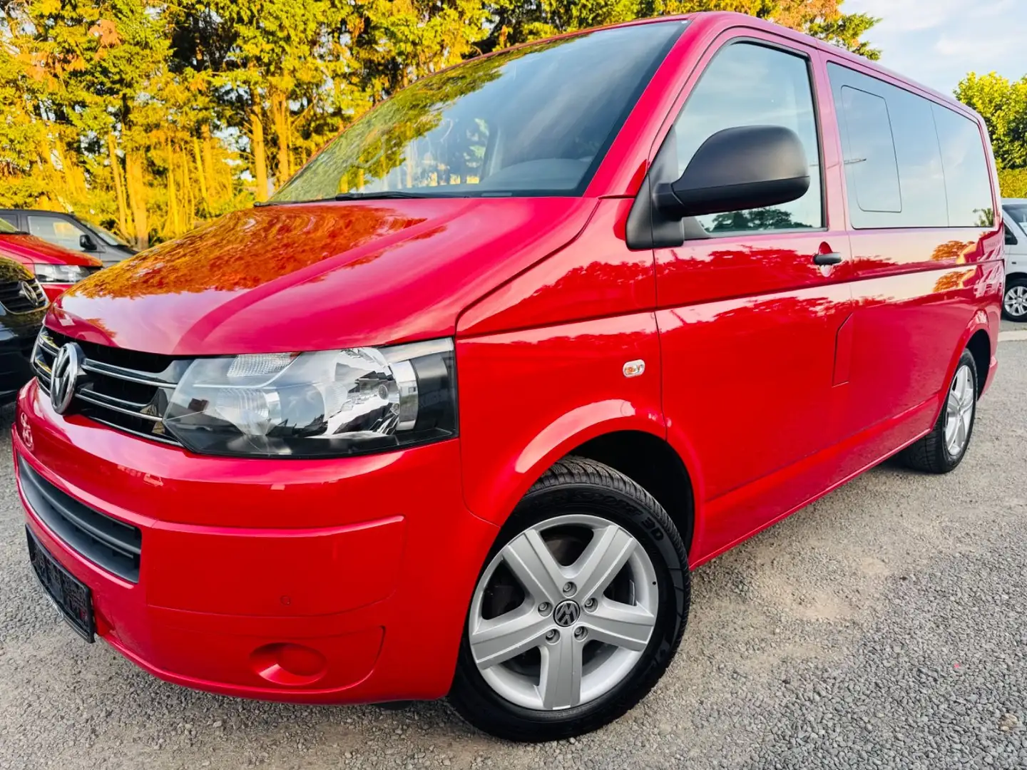 Volkswagen T5 Multivan /DSG/AHK/Fahrradträger/SHZ/Scheckheft Rouge - 1
