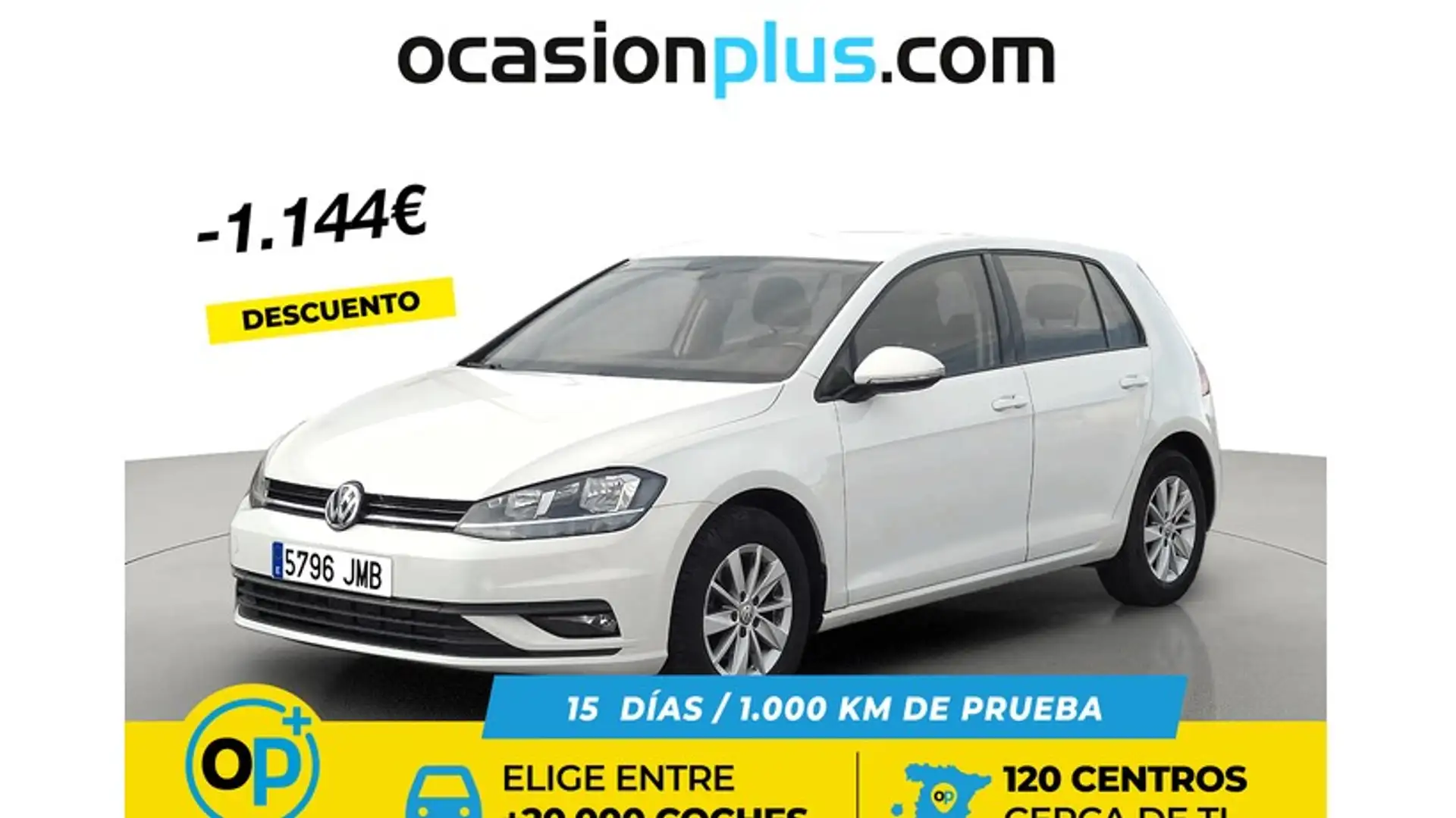 Volkswagen Golf 1.6TDI CR BMT Business 110 Blanc - 1