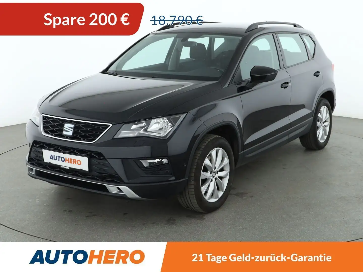 SEAT Ateca 2.0 TDI Style 4Drive*NAVI*TEMPO*PLA*PDC* Schwarz - 1