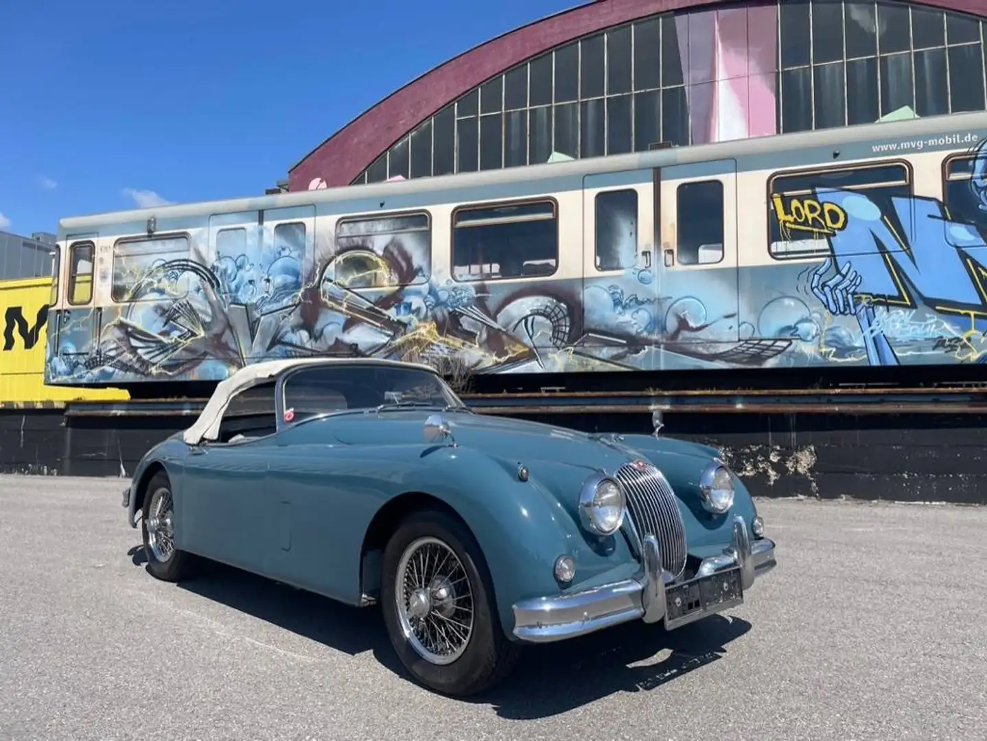 Jaguar XK 150 OTS Roadster Blau - 1
