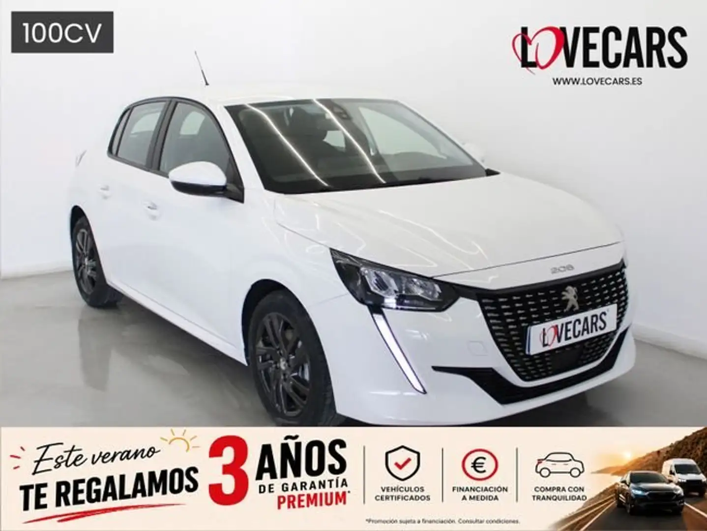Peugeot 208 BlueHDi 73kW (100CV) Active Pack Blanco - 1