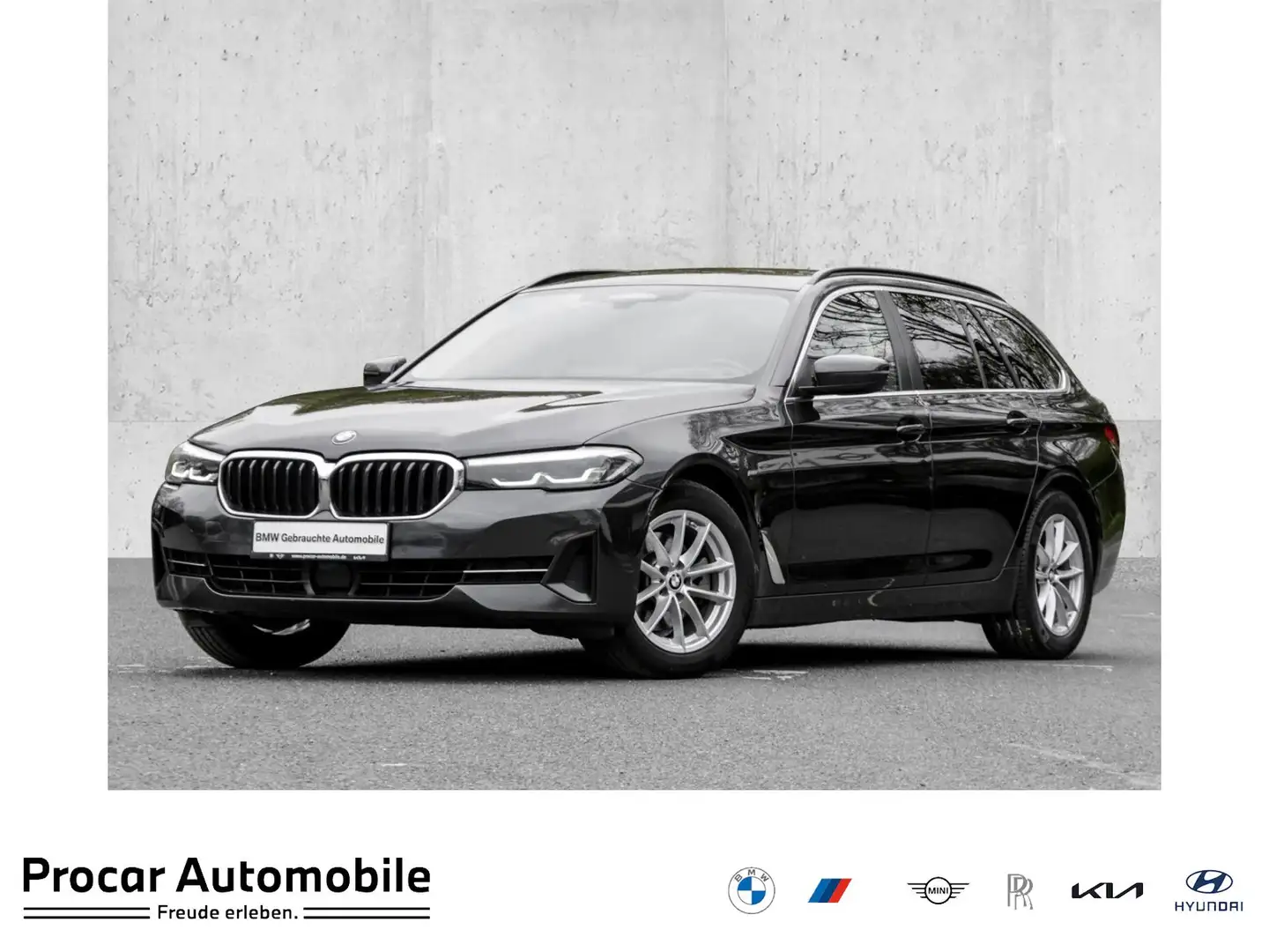 BMW 520 d HiFi+HuD+DA PROF+PA+AHK+17" LMR Grijs - 1