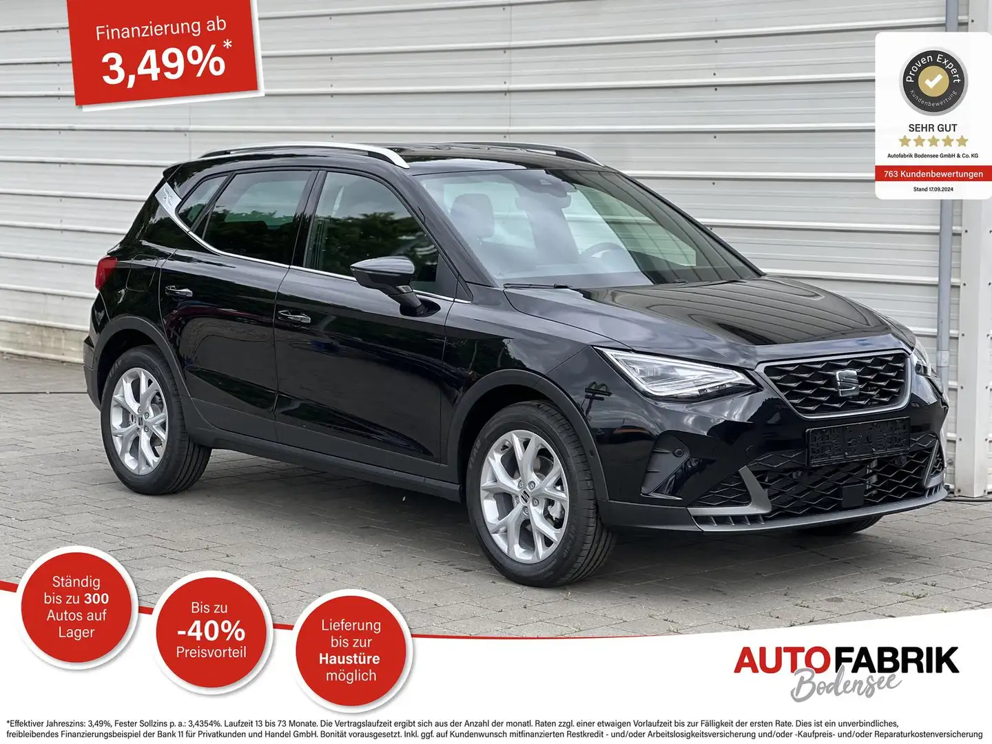 SEAT Arona FR Edition 1.0 TSI DSG AHK*NAVI*SHZ*Kamera*Klimaau Noir - 1