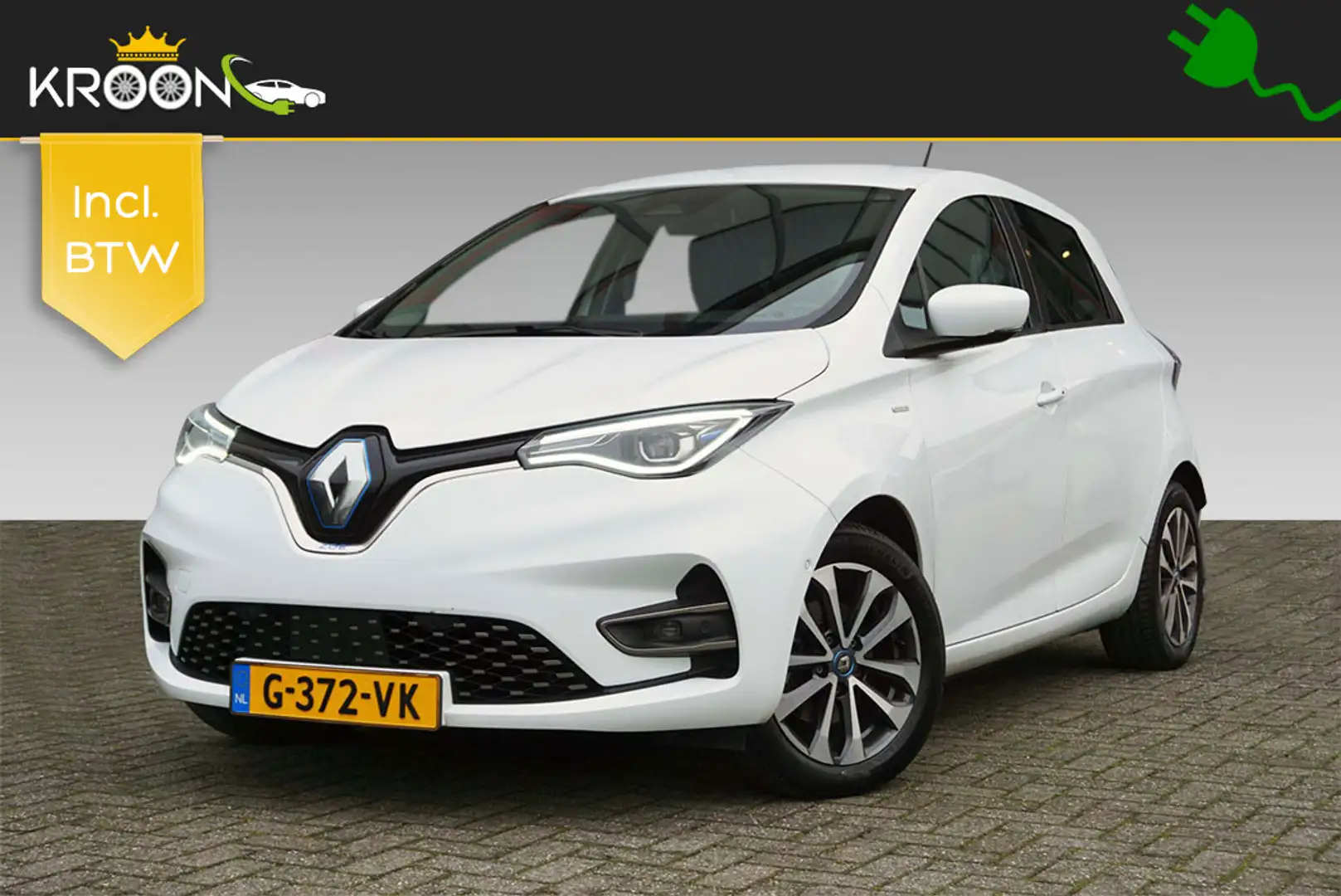 Renault ZOE R135 Edition One 52kWh KOOP ACCU SOH 91% Wit - 1