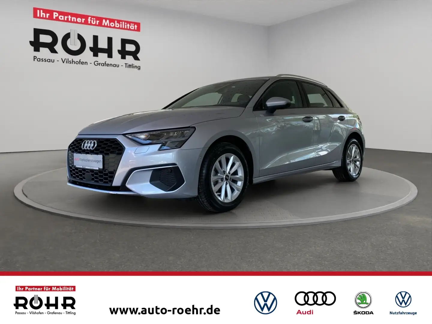 Audi A3 Sportback (NAVI.SHZ.PDC.DAB.virtual cockpit plus) Silber - 1