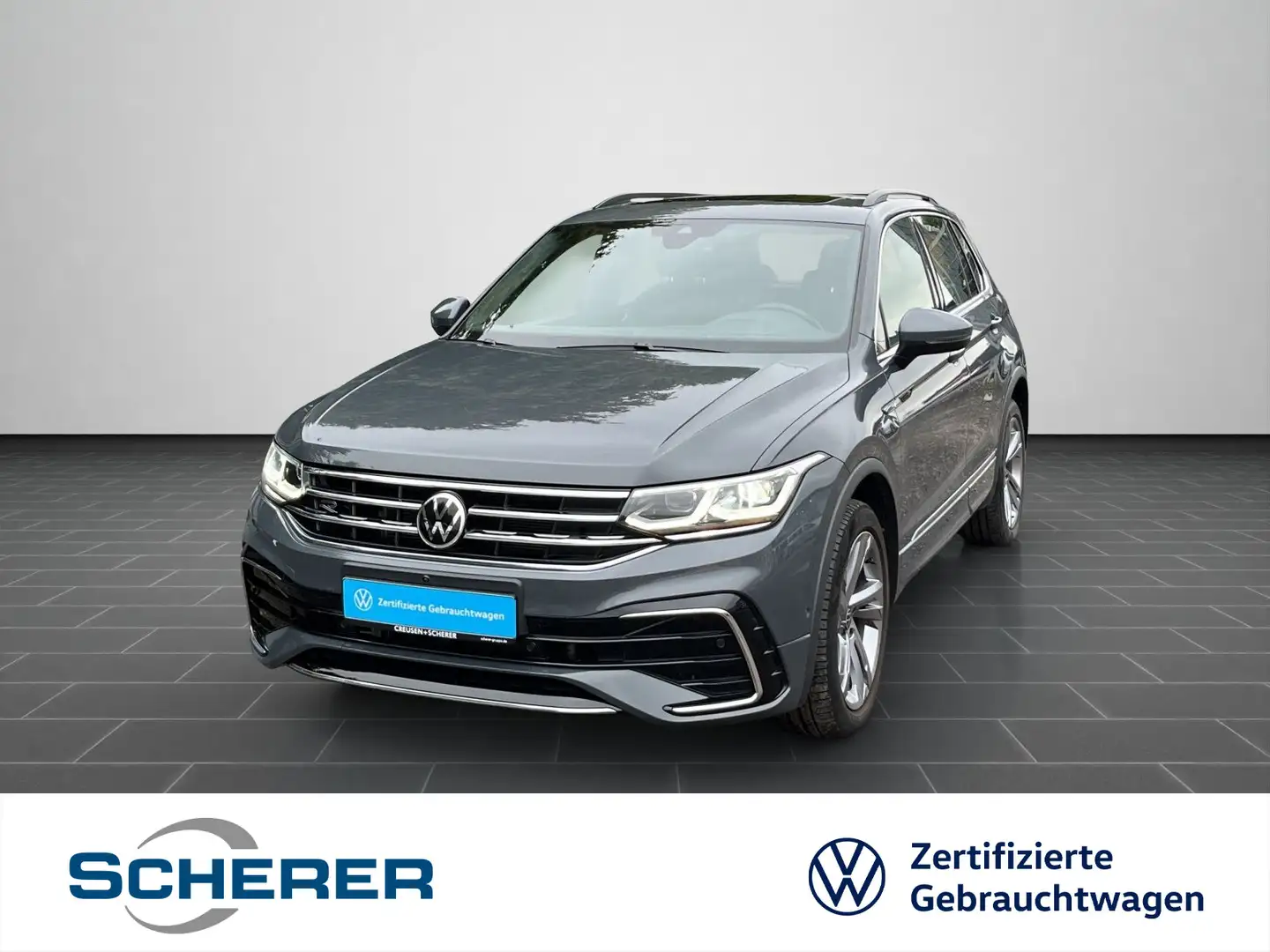 Volkswagen Tiguan 2.0 TSI DSG R-Line PANO MATRIX-LED ACC Gris - 1
