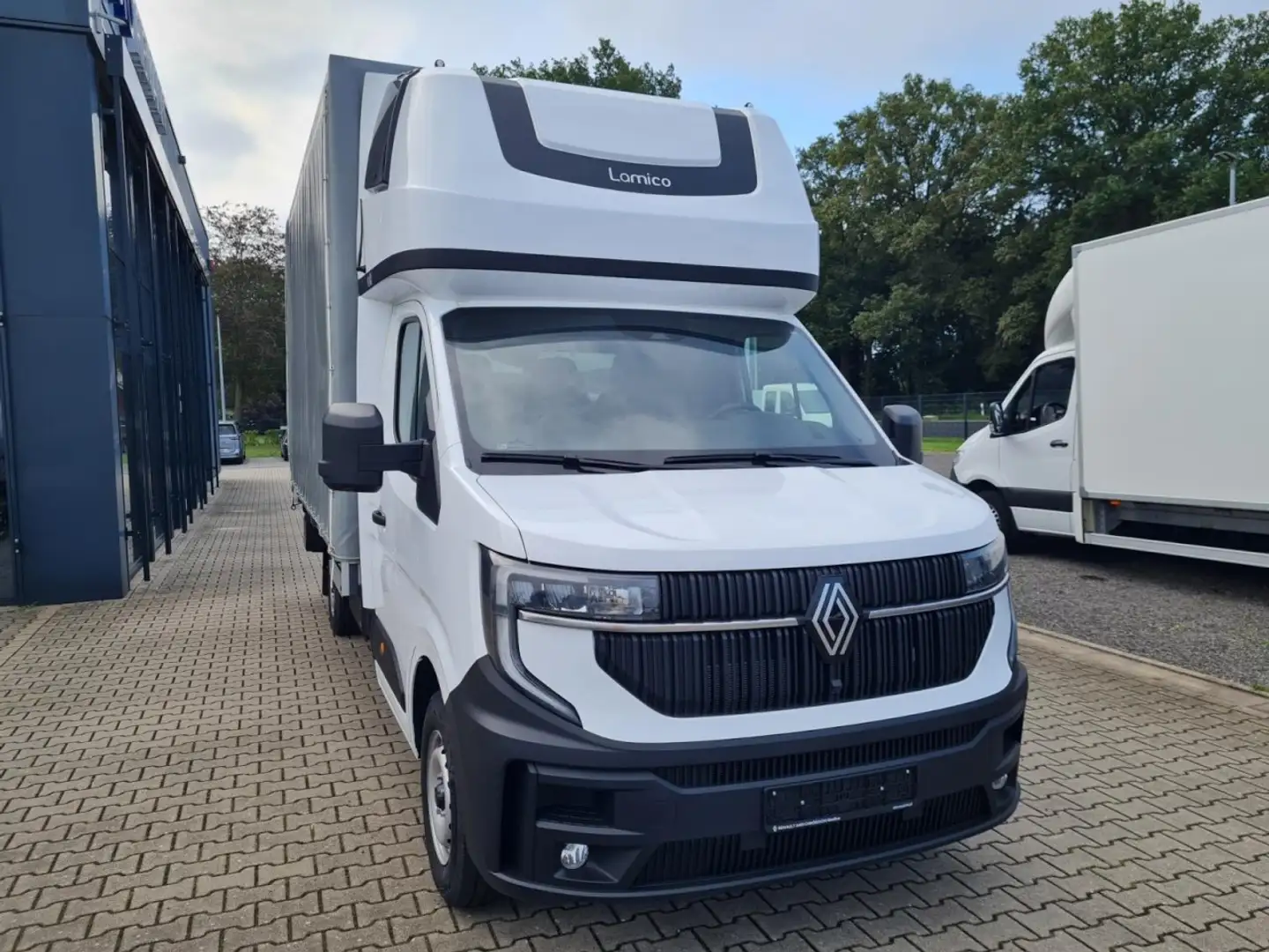 Renault 2x Master Pritsche Schiebe Plane Schlafkab LBW Luf Weiß - 2